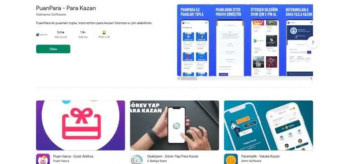 Puanpara -Para Kazandıran Uygulamalar